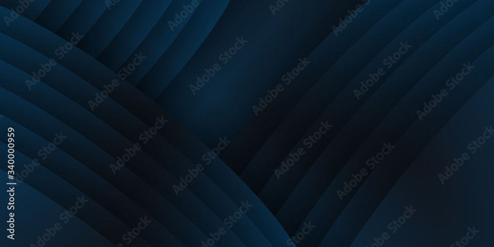 Obraz premium 3D abstract background with paper cut shapes. Vector design layout for business presentations, flyers, posters and invitations. Dark blue carving art presentation background