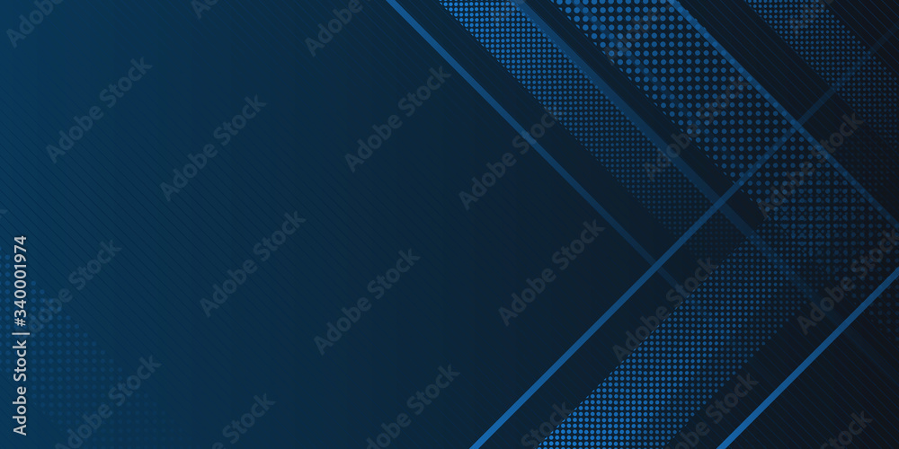 Dark blue white abstract background geometry shine and layer element vector for presentation design. Suit for business, corporate, institution, party, festive, seminar, and talks. Dark blue background
