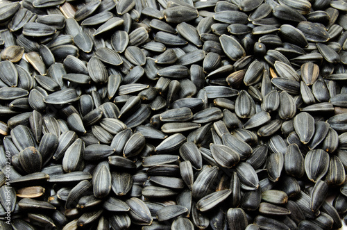 Sprinkled sunflower seeds
