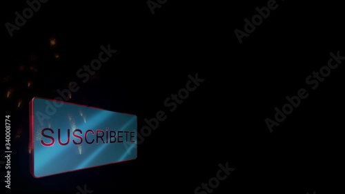 Subscribe button animation ready to be used in your professional projects.