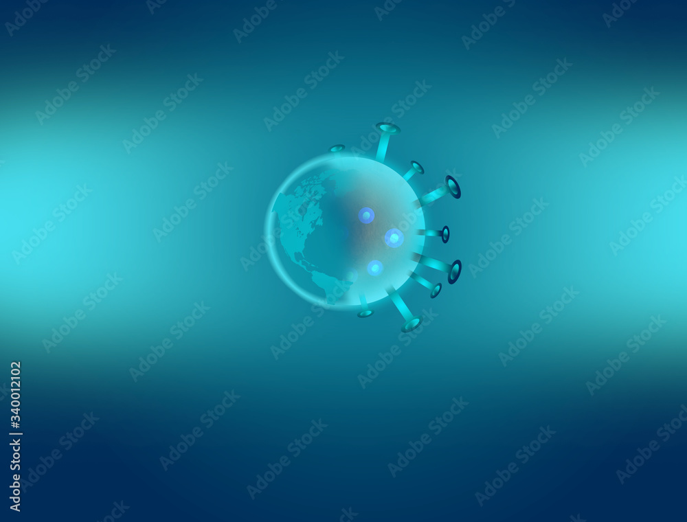 virus, coronavirus covid19 covid-19 on blue background neon, DNA, biological research virus, coronavirus covid19 covid-19 on blue background neon, DNA, biological research
