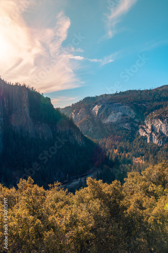 Naklejka Yosemite sunset