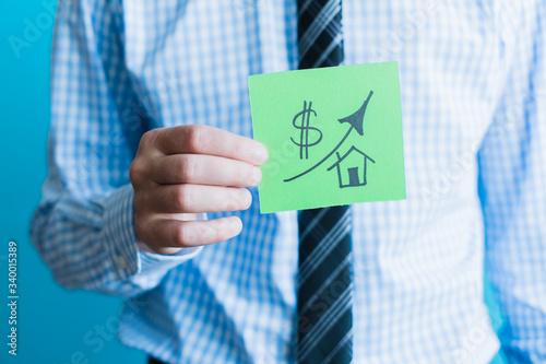 Real estate prices higher photo