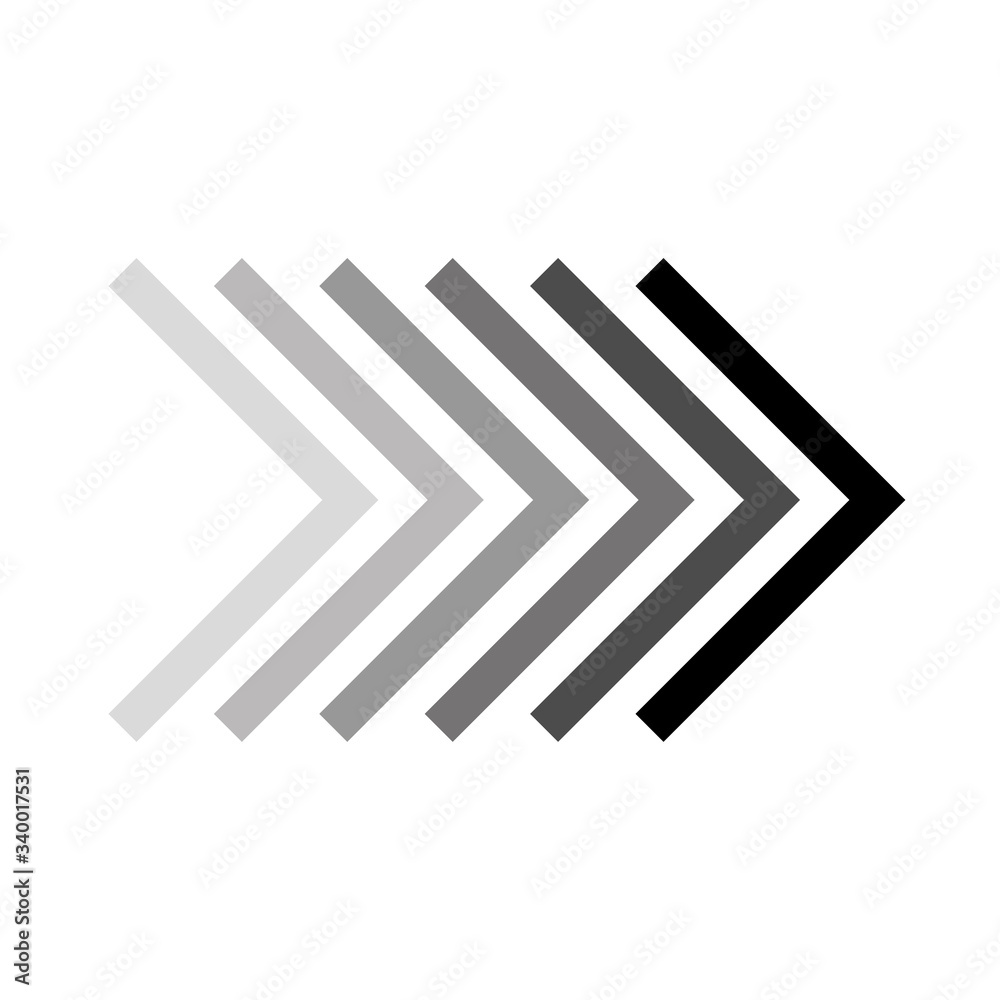 Arrow icon, vector illustration. Flat art design