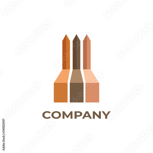 Flat design icon modern style vector illustration concept of web development service  social media marketing  graphic design  business company branding items and advertising elements.