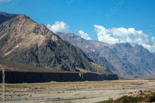 Mountain valley in Mendoza Argentina
