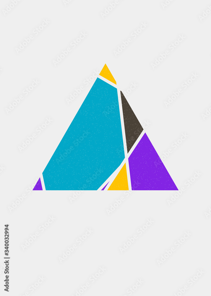 Mondrian style art colorful logo design illustration Mondrian style art colorful logo design illustration