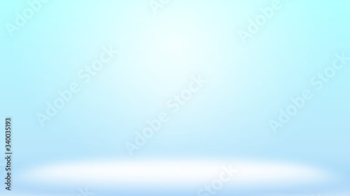 Blue vector background with spotlight scene and glow. Can be used for presentation and demonstration your product.