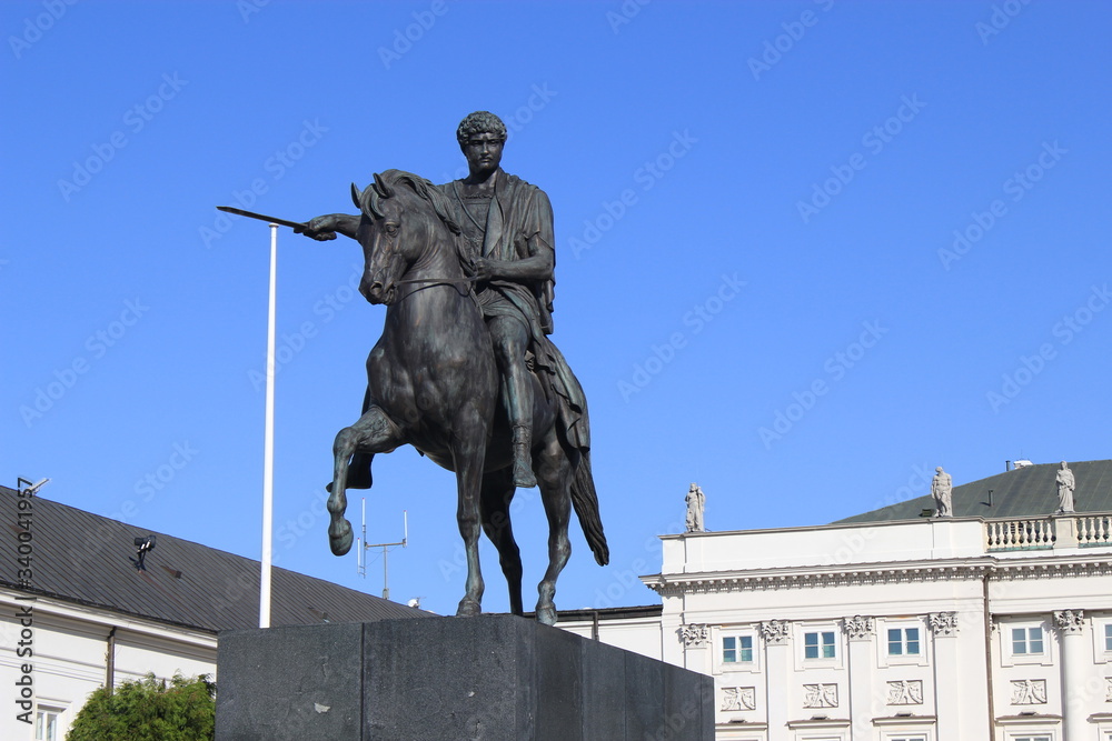 Obraz premium statue of king louis