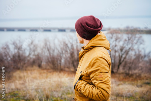 Man enjoy the lake view © aeroking