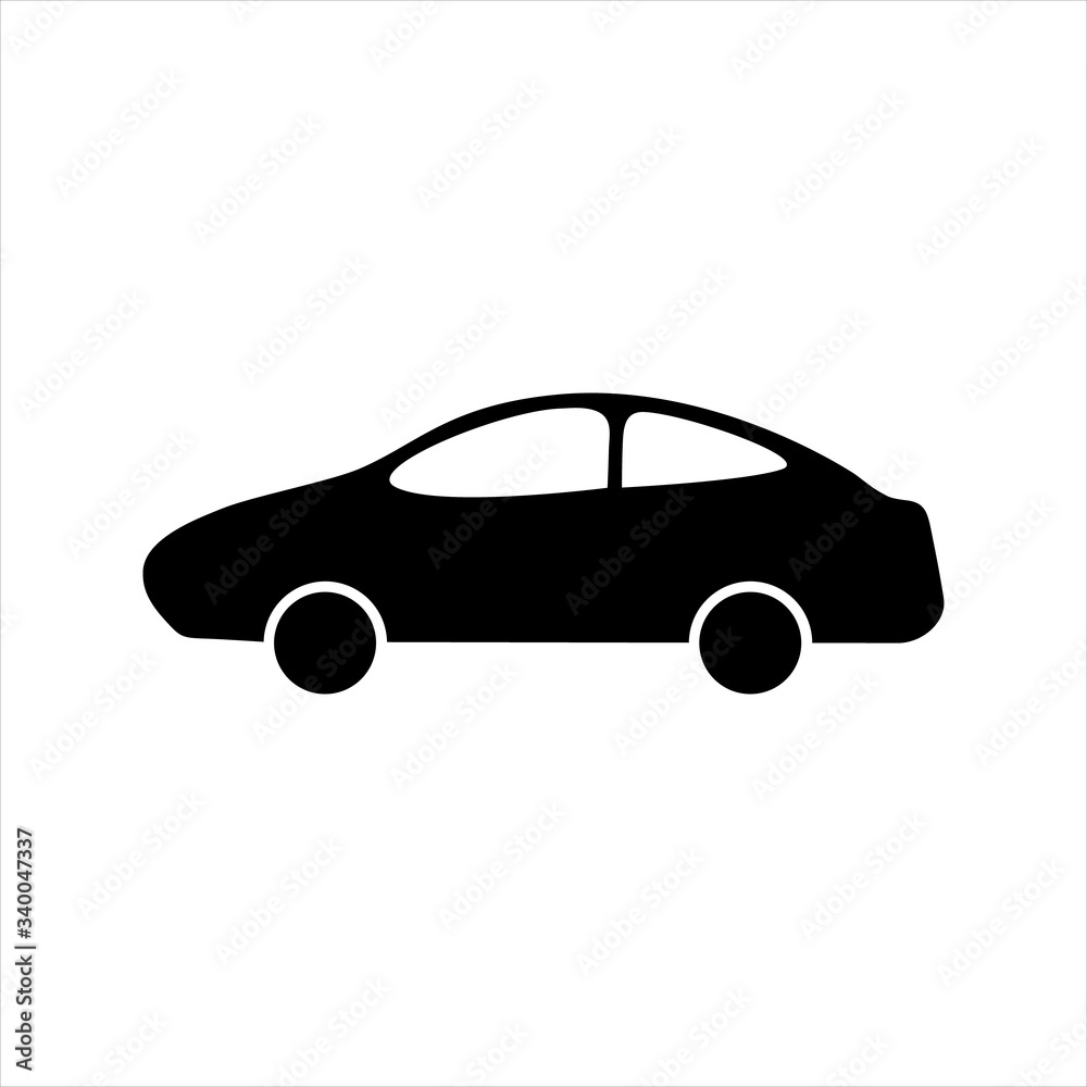 car icon on isolate white. Vector illustration