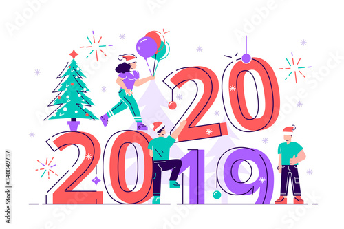 Little people get ready for the New Year