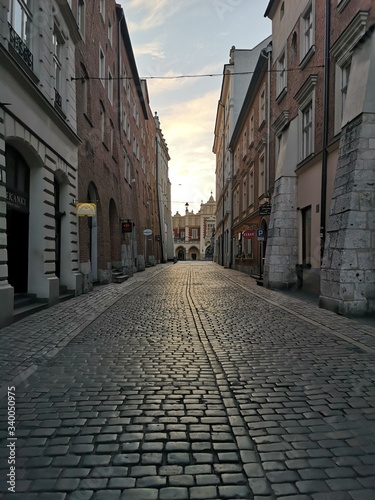 Photography narrow street in stockholm