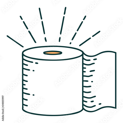 traditional tattoo style toilet paper