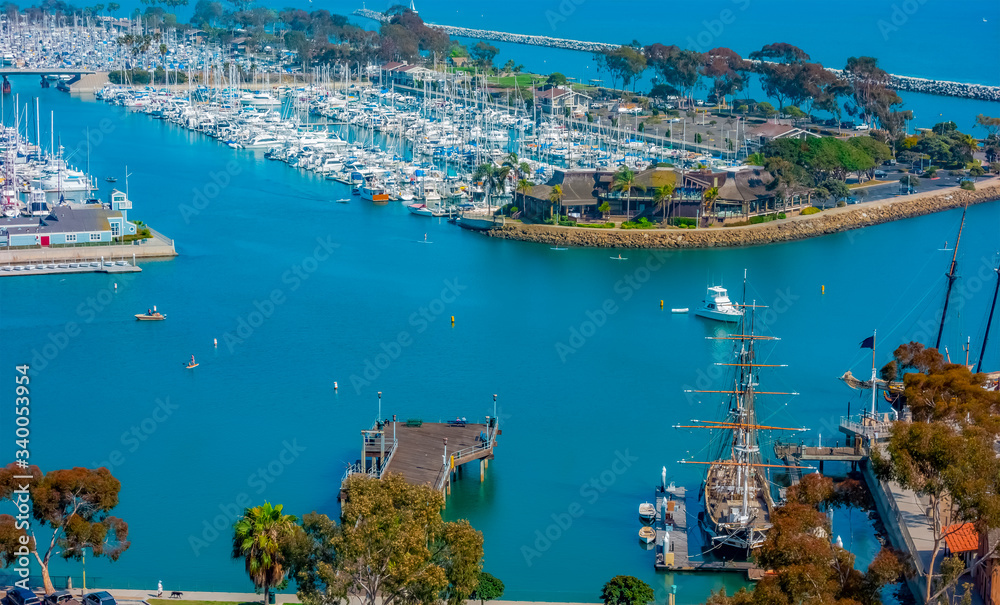 Overlooking Dana Point Harbor in Southern California