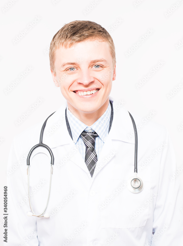 Portrait of confident young medical doctor Portrait of confident young medical doctor