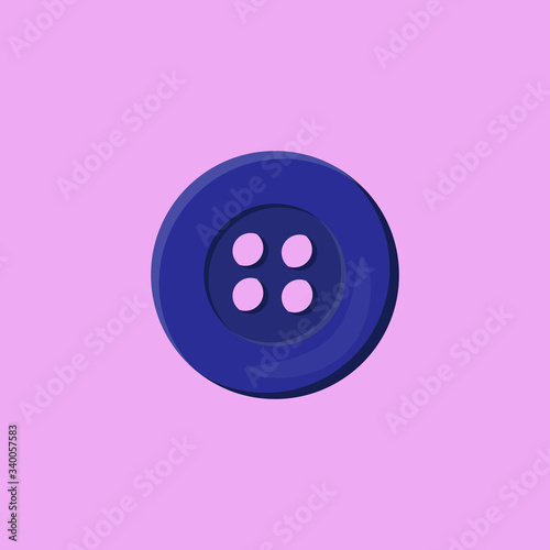 button dress vector flat  design