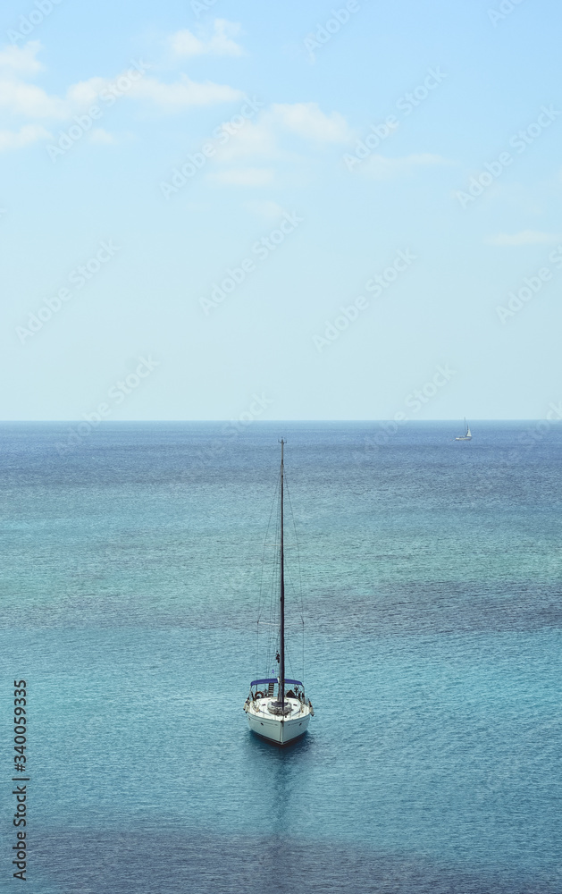 Lonely boat in Greece Lonely boat in Greece