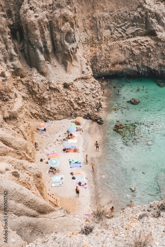 Beautiful hidden beach in Greece