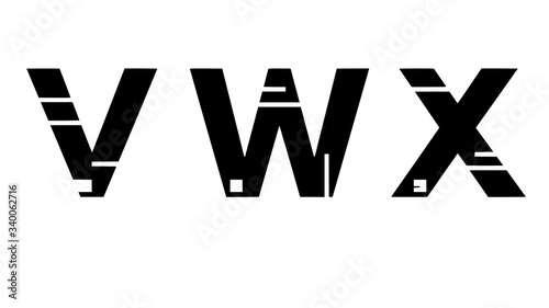 Alphabet VWX