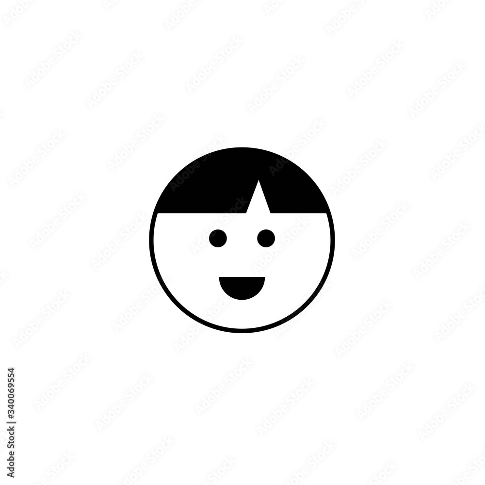 face baby newborn cute smile - stylized art for logos, signs, icons and design cards, invitations and baby shower face baby newborn cute smile - stylized art for logos, signs, icons and design cards, invitations and baby shower