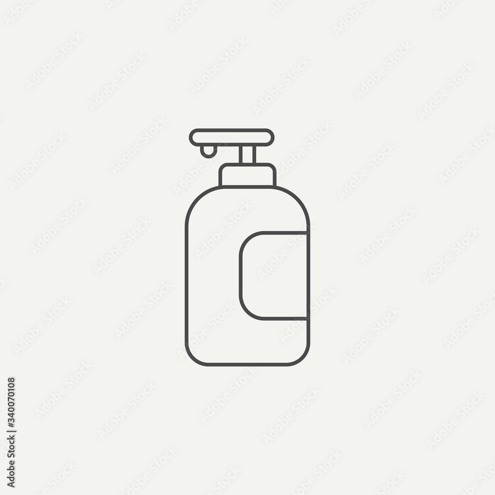 Liquid soap vector icon sign symbol Liquid soap vector icon sign symbol