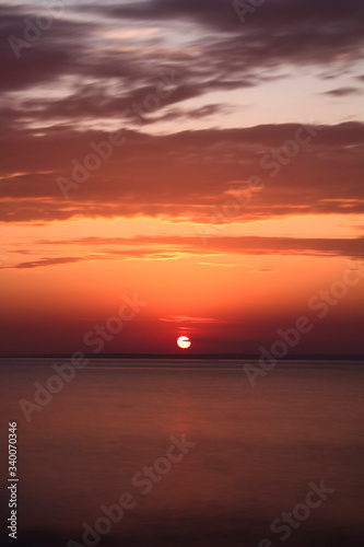 sunset over the sea