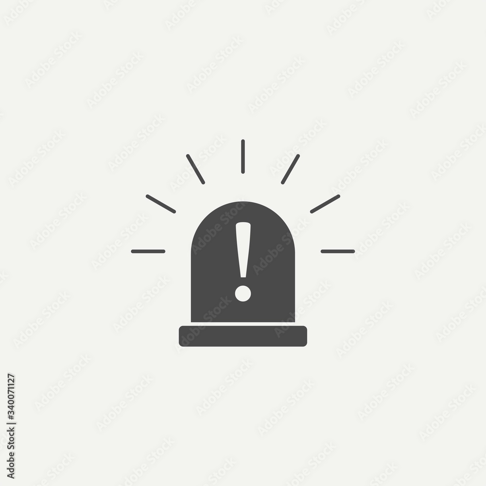 Siren vector icon sign symbol Siren vector icon sign symbol
