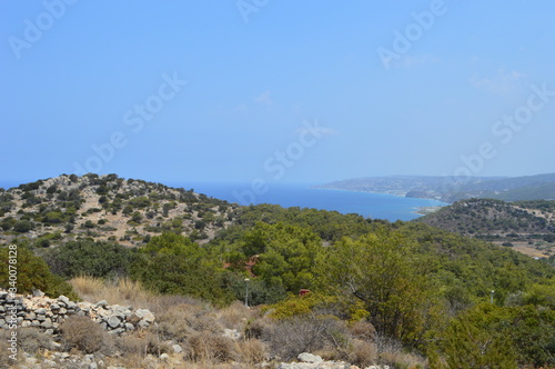 mountain landscape with mountains in Rhodes