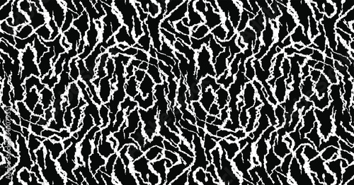 Rough texture. Worn down wallpaper pattern design. Broken plaster grunge damask effect. Distressed overlay texture design. Vector illustration. Eps10.