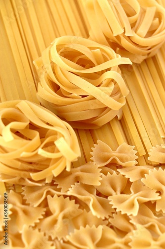 pasta on a white background