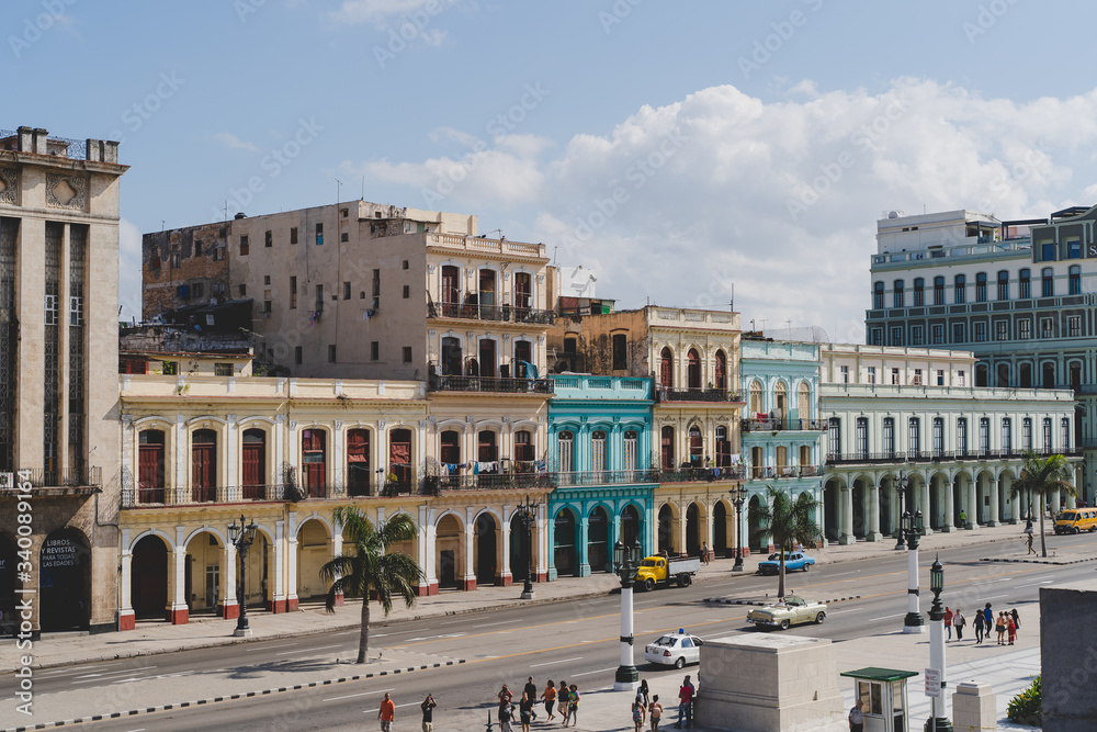 A famous street in Havana, Cuba