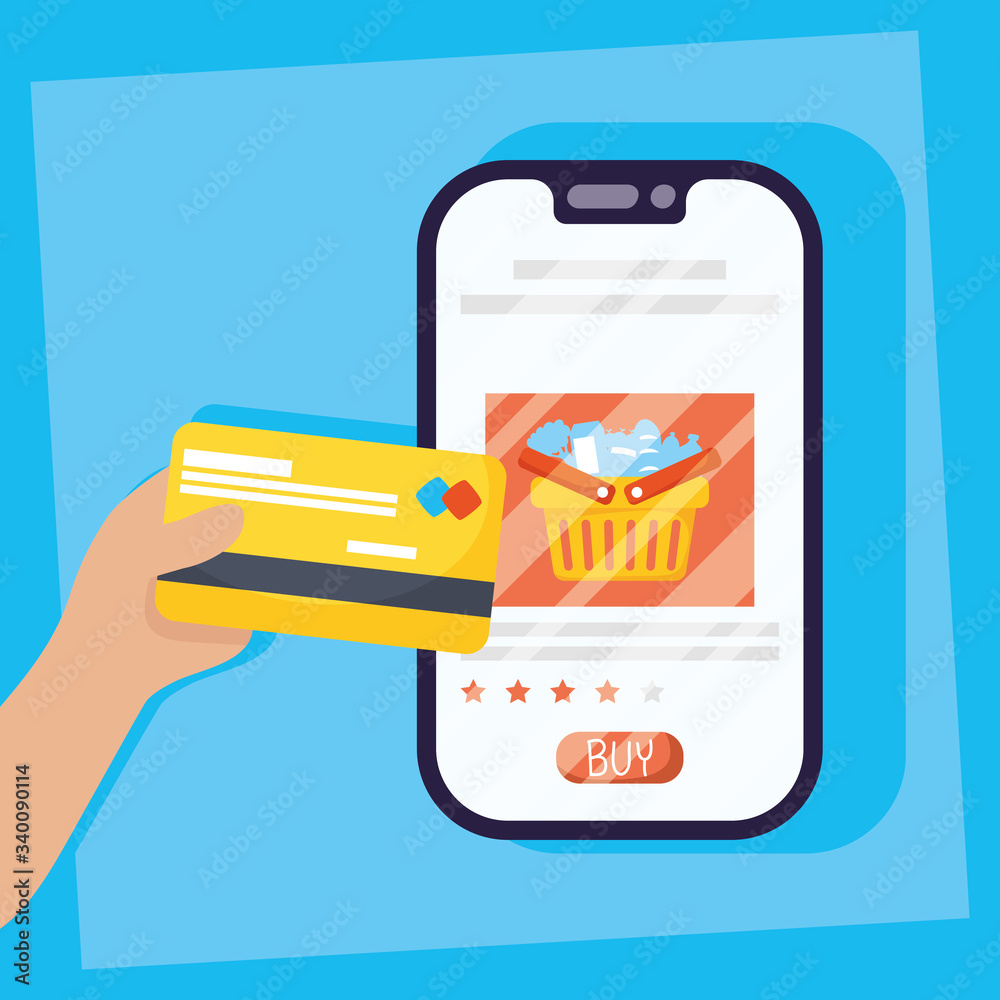 shopping on line technology with smartphone shopping on line technology with smartphone