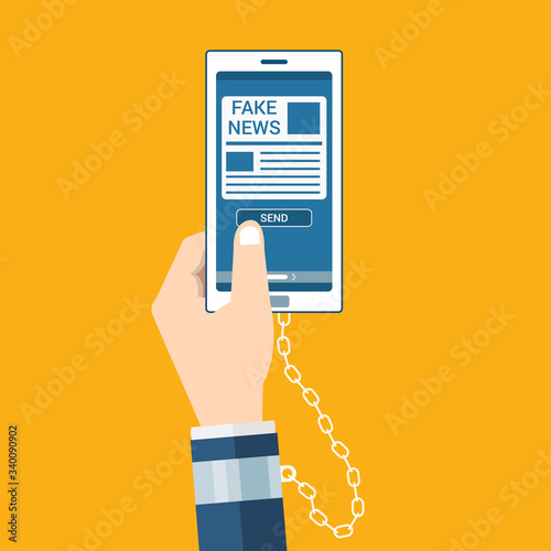 Fake news online - Using Phone to send or read fake news