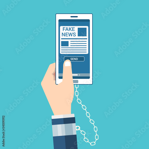 Fake news online - Using Phone to send or read fake news