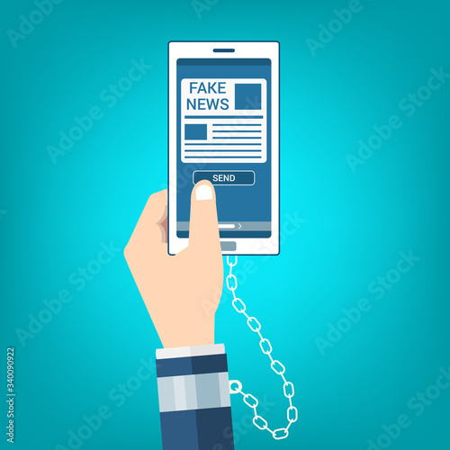 Fake news online - Using Phone to send or read fake news
