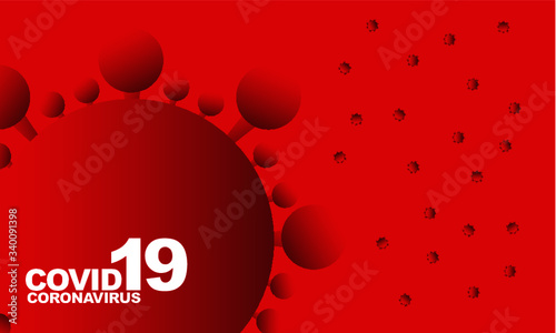 Corona Virus Covid-19 abstract flat background