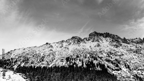 Winter hills landscape