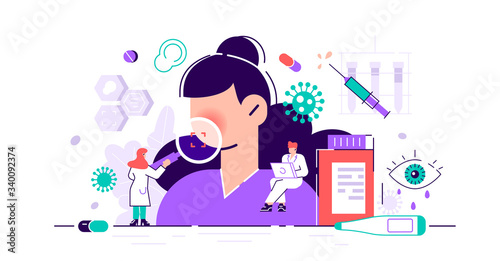 Allergy vector illustration