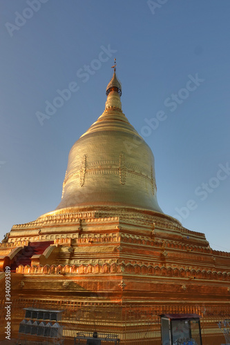 Golden Pagoda in Ancient Bagan, Myanmar, February 2020