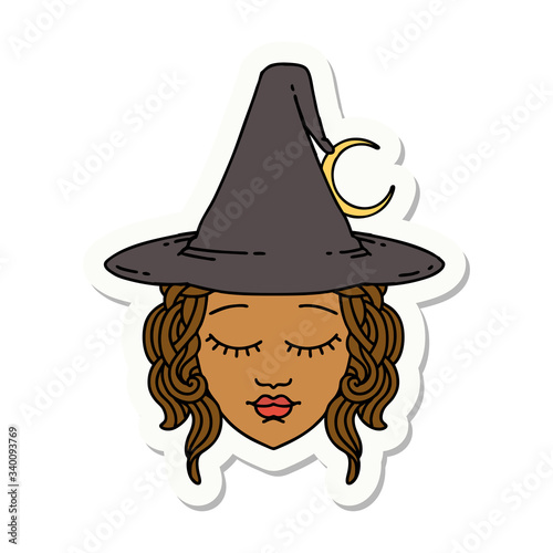 human mage character sticker