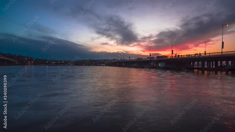 Decline over the Bosphorus strait. Panorama of the city of Istanbul Decline over the Bosphorus strait. Panorama of the city of Istanbul