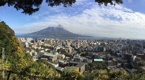 Sakurajima seen from Shiroyama Observatory