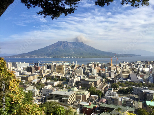 Sakurajima seen from Shiroyama Observatory