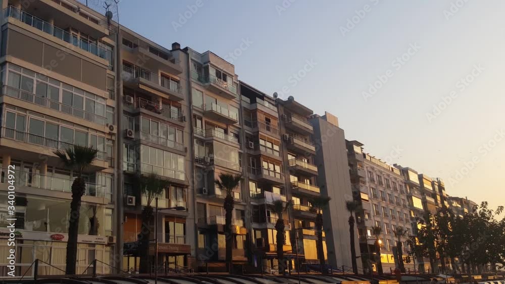 Alsancak gundogdu square and sea side. Famous icon place  of izmir city