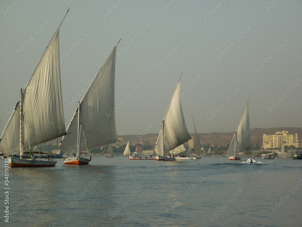 Faluka on the Nile  
