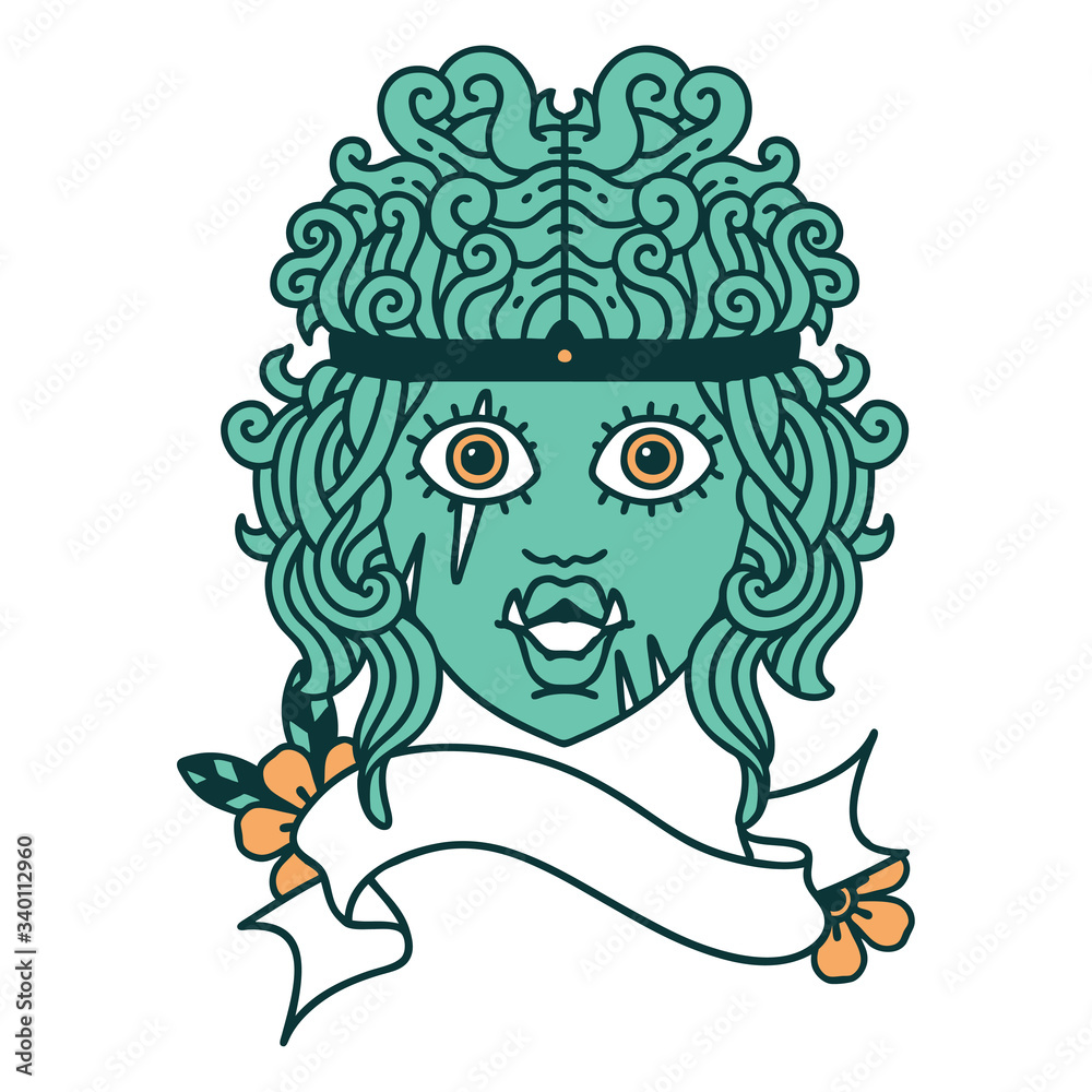 orc barbarian character face illustration orc barbarian character face illustration