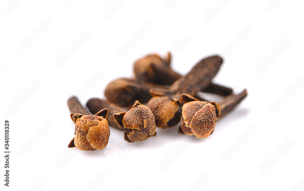 dry cloves an isolated on white background dry cloves an isolated on white background