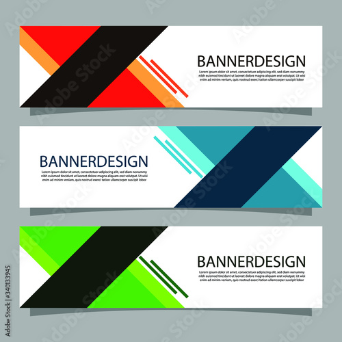 Vector abstract geometric design banner web template. Modern design. Vector illustration