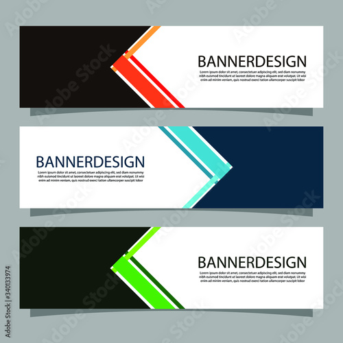 Vector abstract geometric design banner web template. Modern design. Vector illustration